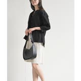 シアー楊柳バンドカラー７分袖ブラウス | rps | 詳細画像10 