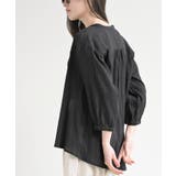 シアー楊柳バンドカラー７分袖ブラウス | rps | 詳細画像14 