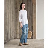 シアー楊柳バンドカラー７分袖ブラウス | rps | 詳細画像2 