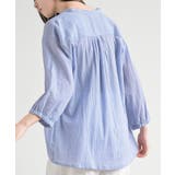 シアー楊柳バンドカラー７分袖ブラウス | rps | 詳細画像23 