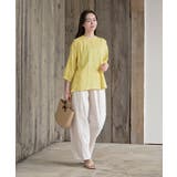 シアー楊柳バンドカラー７分袖ブラウス | rps | 詳細画像26 