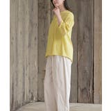 シアー楊柳バンドカラー７分袖ブラウス | rps | 詳細画像27 