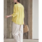 シアー楊柳バンドカラー７分袖ブラウス | rps | 詳細画像28 