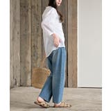 シアー楊柳バンドカラー７分袖ブラウス | rps | 詳細画像5 