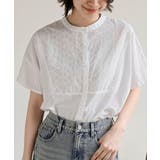 オフホワイト | ヨーク入り前開きブラウス | rps