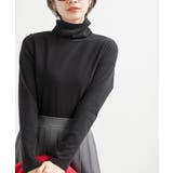 ブラック | 吸湿発熱加工タートルネックカットソー | rps