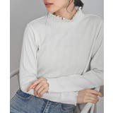アイボリー | リブニットソー衿シャ－リングカットソー | rps