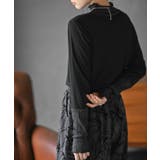 シアーリブ切替ハイネックカットソー | rps | 詳細画像15 