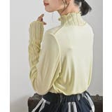 シアーリブ切替ハイネックカットソー | rps | 詳細画像22 