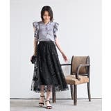 フラワー刺繍チュールスカート | rps | 詳細画像16 