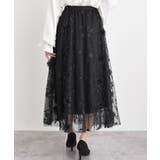 フラワー刺繍チュールスカート | rps | 詳細画像18 