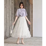 フラワー刺繍チュールスカート | rps | 詳細画像9 