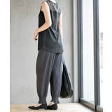 裾シャーリングカットプリーツパンツ | rps | 詳細画像4 