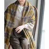 チェック起毛大判ストール | rps | 詳細画像3 