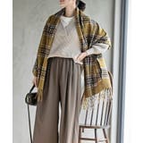 チェック起毛大判ストール | rps | 詳細画像5 