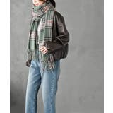 チェック起毛大判ストール | rps | 詳細画像9 