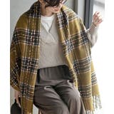 ベージュ | チェック起毛大判ストール | rps