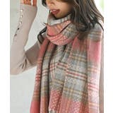 チェック起毛大判ストール | rps | 詳細画像4 