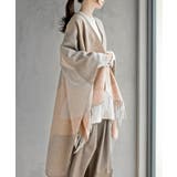 配色大判ストールポンチョ | rps | 詳細画像14