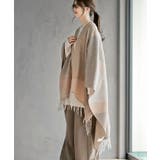 配色大判ストールポンチョ | rps | 詳細画像16