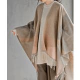 配色大判ストールポンチョ | rps | 詳細画像17