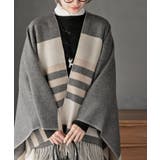 配色大判ストールポンチョ | rps | 詳細画像6