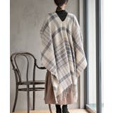 チェック大判ストールポンチョ | rps | 詳細画像12 