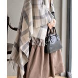 チェック大判ストールポンチョ | rps | 詳細画像17 