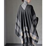 チェック大判ストールポンチョ | rps | 詳細画像8 
