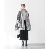 フェイクファーポンチョコート | rps | 詳細画像2