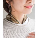 Dベージュ | リング付きプリーツスカーフ | rps