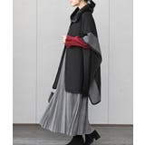 フェイクファーネック配色ポンチョコート | rps | 詳細画像13 