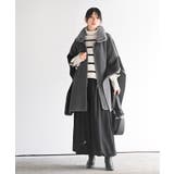 フェイクファーネック配色ポンチョコート | rps | 詳細画像2 