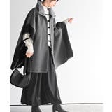 フェイクファーネック配色ポンチョコート | rps | 詳細画像5 