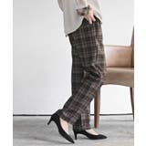 ブラウン | チェック柄イージーパンツ | rps