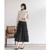 フラワーモチーフフレアースカート | rps | 詳細画像2 