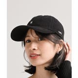 ブラック | Ｎ刺繍コットンキャップ | rps