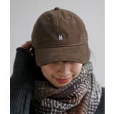 ブラウン | Ｎ刺繍コットンキャップ | rps