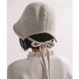 ＢＡＣＫリボン柄編みバケットハット | rps | 詳細画像10 