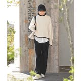 リブニットイージーセミワイドパンツ | rps | 詳細画像13 