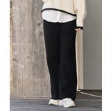 リブニットイージーセミワイドパンツ | rps | 詳細画像17 