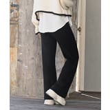 リブニットイージーセミワイドパンツ | rps | 詳細画像19 