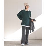 リブニットイージーセミワイドパンツ | rps | 詳細画像2 