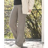 リブニットイージーセミワイドパンツ | rps | 詳細画像28 