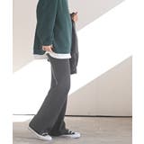 リブニットイージーセミワイドパンツ | rps | 詳細画像3 