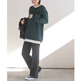 リブニットイージーセミワイドパンツ | rps | 詳細画像5 