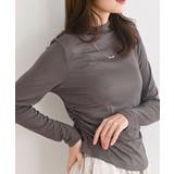 CHACグレー | ネックレス付きプチハイネックカットソー | rps