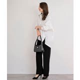 カットジョーゼットセンターシームパンツ | rps | 詳細画像10 