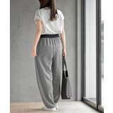 ウエスト配色コクーンイージーパンツ | rps | 詳細画像4