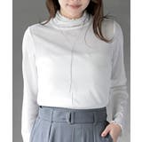 オフホワイト | シアー天竺ハイネックカットソー | rps